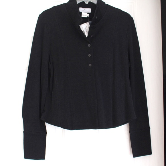 Peruvian Connection Black Edwardian Jacket L - Picture 1 of 2